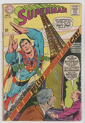 Buy SUPERMAN #208b ( VG/FN  5.0 ) 208TH ISSUE SUPERMAN ON A COLLAR UNDERWORLD • 13.51£