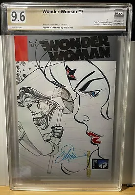 Buy Wonder Woman 7 Original Sketch Cover Art By Billy Tucci PGX Not CGC Comic • 67.04£