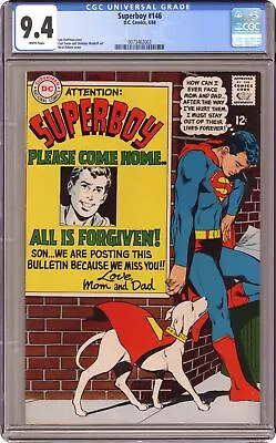 Buy Superboy #146 CGC 9.4 1968 0073462003 • 217.42£