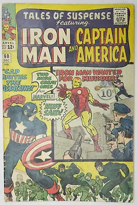 Buy Tales Of Suspense #60 Iron Man Captain America Marvel Comics (1964) • 29.66£