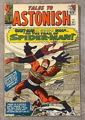 Buy Tales To Astonish #57 July 1964 *spider-man!* Silver Age Marvel! Good/very Good • 56.77£