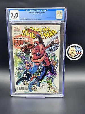 Buy Amazing Spider-Man #500 (2003) Classic J. Scott Campbell Cover CGC 7.0 • 37.16£