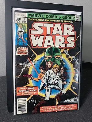 Buy Star Wars #1 Marvel Comic Book 1977 Newsstand First Print Star Wars 30 Cents • 305.40£