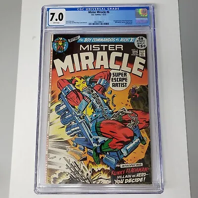 Buy Mister Miracle #6 CGC 7.0 White Pages 1st Appearance Of Female Furies 1972 DC • 71.24£
