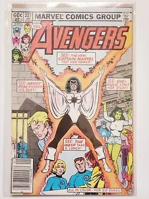 Buy The Avengers Comic Book #227 1982 First Appearance Monica As Capt. Marvel • 159.90£