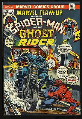 Buy Marvel Team-up #15 VF- 7.5 Spider-Man Ghost Rider! Marvel! Marvel 1973 • 68.21£