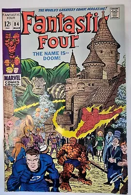Buy Fantastic Four 84 (1969) Doctor Doom Cover Jack Kirby F/VF • 27.98£