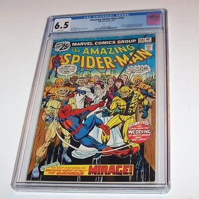 Buy Amazing Spiderman #156 - Marvel 1976 Bronze Age Issue - CGC FN+ 6.5 • 51.97£