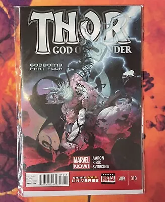 Buy THOR GOD OF THUNDER #10  GODBOMB  PART 4, 1st Print, NM, (Sept. 2013, Marvel) • 425£