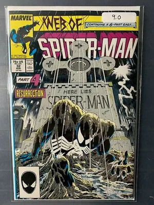 Buy Web Of Spider-Man #32 VF/NM 9.0! Kraven's Last Hunt Story! Classic Cover! • 59.16£