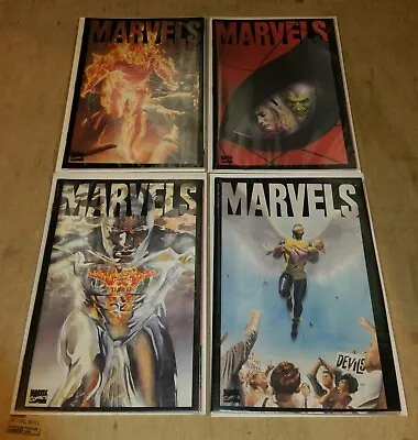 Buy Marvels #1-4 Spiderman Human Torch Silver Surfer Marvel High Grade Set 1994 (4) • 16.99£