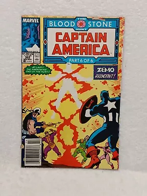 Buy Marvel Comics Captain America The Blood Stone Hunt Part 6 #362 November 1989 • 5.80£
