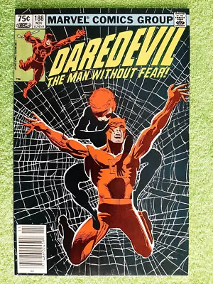 Buy DAREDEVIL #188 NM Newsstand Canadian Price Variant 1st Stone By Miller : RD5466 • 19.68£