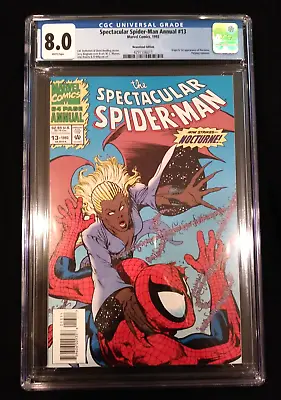 Buy Spectacular Spider-Man Annual #13, CGC 8.0, Marvel, 1993, Newsstand 1st Nocturne • 39.97£