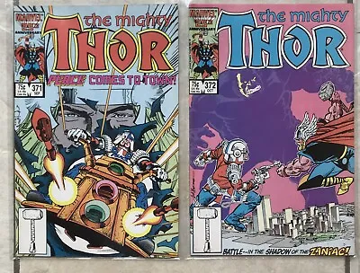 Buy Mighty Thor Numbers 371 - 372 1st TVA Appear Justice Peace Vintage Marvel Comics • 22.99£