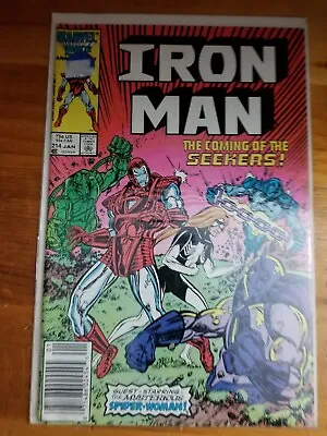 Buy Invincible Iron Man #214 (Marvel Comics, 1987) Spider-Woman, Hawkeye Cameo • 2.84£