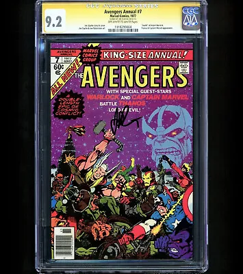 Buy Avengers Annual #7 CGC 9.2 SS 1ST SPACE GEM Infinity Gauntlet THANOS Signed NM • 281.09£