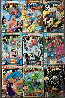 Buy Superman #346,347,348,349,350,351,352,353,354 DC Comics 9 Issue Run Lot (1980) • 24.95£