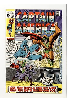 Buy Captain America 127 F+ Fine+ 1st Appearance Dr. Ralph Ryder & Android X-4 1970 • 10.35£