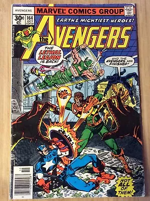 Buy The Avengers #164 Oct 1977 Lethal Legion Captain America Issue Comic Nice Copy • 7.11£