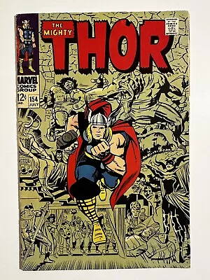 Buy The Mighty Thor #154 Fine Marvel Comics 1968 1st Appearance Of Mangog • 19.98£