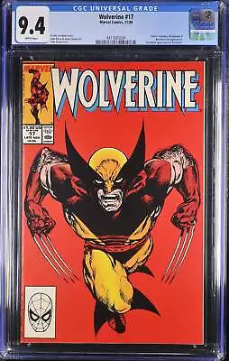 Buy Wolverine #17 Marvel Comics (1989) 9.4 NM CGC Graded 1st Print Comic Book • 59.29£