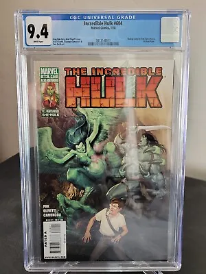 Buy Incredible Hulk #604 Cgc 9.4 Graded Marvel Comics 1st Marlo Chandler As Harpy • 36.18£