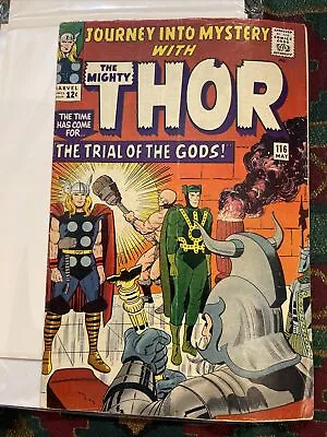 Buy Journey Into Mystery #116 VG/F Mighty Thor Loki Jack Kirby Art • 35.62£