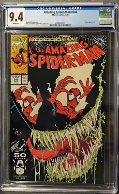 Buy Amazing Spider-Man 346  CGC 9.4 NM  W/ PAGES  N/CASE • 55.19£