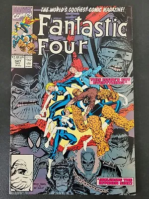 Buy Fantastic Four #347 (1990) Hulk! Spider-man! Wolverne! Ghost Rider! 1st New Ff!! • 5.05£