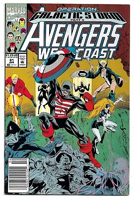 Buy Avengers West Coast #81 Operation: Galactic Storm Part 9 FN (1992) Marvel Comics • 2.25£