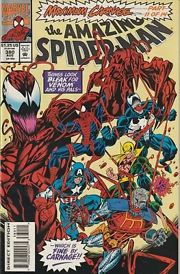 Buy Amazing Spider-man #380 / Maximum Carnage Part 11 / Venom / Marvel Comics 1993 • 12.76£