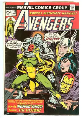 Buy Avengers #135 5.5 // Origin Of Vision Marvel Comics 1975 • 22.10£