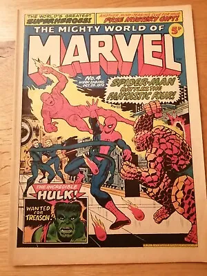 Buy Mighty World Of Marvel #4, 1972, Fantastic Four, Hulk, Spiderman • 15£