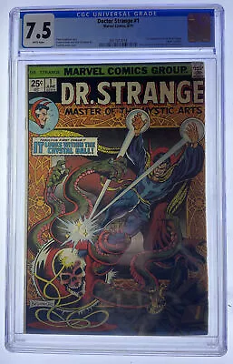 Buy Doctor Strange #1 CGC 7.5 Marvel Comics 1974 1st App Of The Silver Dagger  • 249.95£
