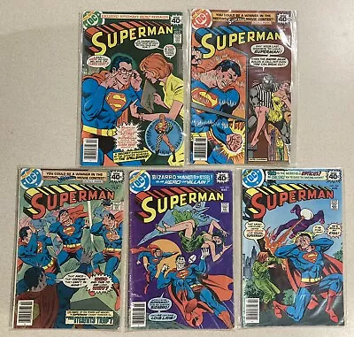 Buy Lot Of 5 Superman Comics 330 331 332 333 334 DC In Bags NM 1978 • 13.43£