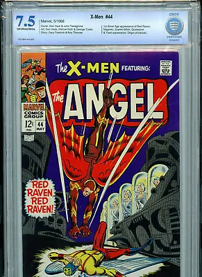 Buy X-Men #44 CBCS 7.5+ FN 1966 Marvel Comics 1st SA Red Raven Amricons B12A • 197.64£