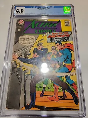 Buy Action Comics #356 1967 CGC 4.0 Superman DC SILVER AGE 12 Cent FLASH SALE!!! • 74.32£