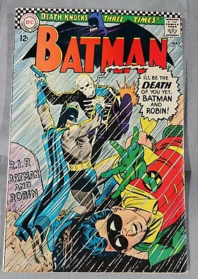 Buy Batman 180  Death Knocks Three Times!  Deadman Comic Book Silver Age • 95.93£
