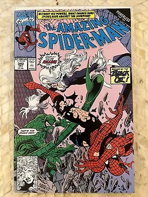 Buy Amazing Spider-man #342 Marvel Comics  BLACK CAT & SCORPION Cardiac • 7.88£