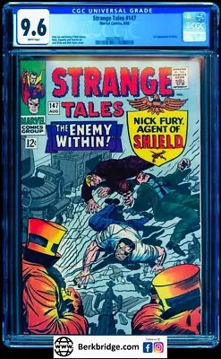 Buy Strange Tales 147 Cgc 9.6 White Pages 💎 Gorgeous Nice As 9.8 See Close Up Pics! • 382.03£