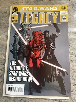Buy Star Wars Legacy 1 Rare Newsstand 1st App Cade Skywalker Dark Horse Comics 2006 • 69.39£
