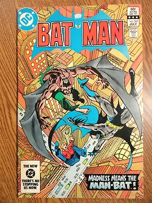 Buy Batman #361 Key Man-Bat Cover Batman 1st Harvey Bullock Gotham Detective DC • 24.74£
