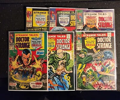 Buy Strange Tales #152-157 (Marvel Comics 1967) AVG G+ Jack Kirby Jim Steranko • 52.21£