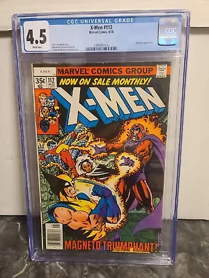 Buy Marvel Comics (( UNCANNY)) X-MEN # 112 CGC 4.5 !! Vs Magneto ! Wolverine  • 63.24£