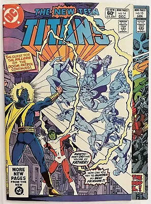 Buy The New Teen Titans #14 & #15 , 1982 George Perez Story & Art, 2 Book Lot • 12.78£