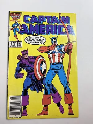 Buy Captain America #317 (1986) 1st Team App. Death-Throws In 6.5 Fine+ • 3.61£