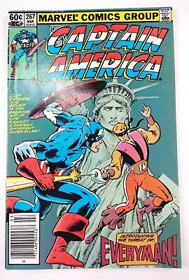 Buy Captain America #267 Newsstand (1982 Marvel) F/VF Comic Threat Of Everyman • 3.19£