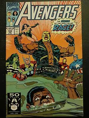 Buy Avengers #328 Vol1 Marvel Comics Rage Origin January 1991 Vf/vf+ • 0.99£
