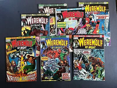 Buy WEREWOLF BY NIGHT Comic Book Lot 1970s #8,10,19,21,33,34,35 • 256.95£